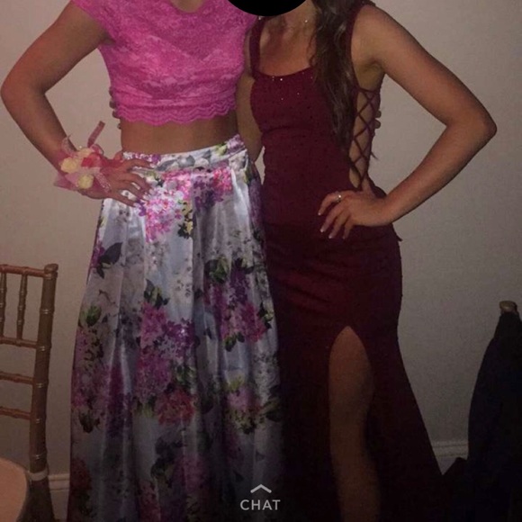 Size 2 maroon Jovani prom dress! - Picture 6 of 6